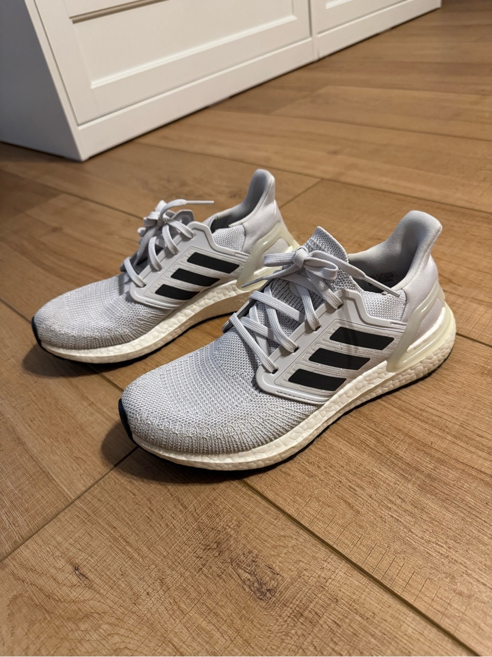 adidas Light Grey Ultraboost sneakers